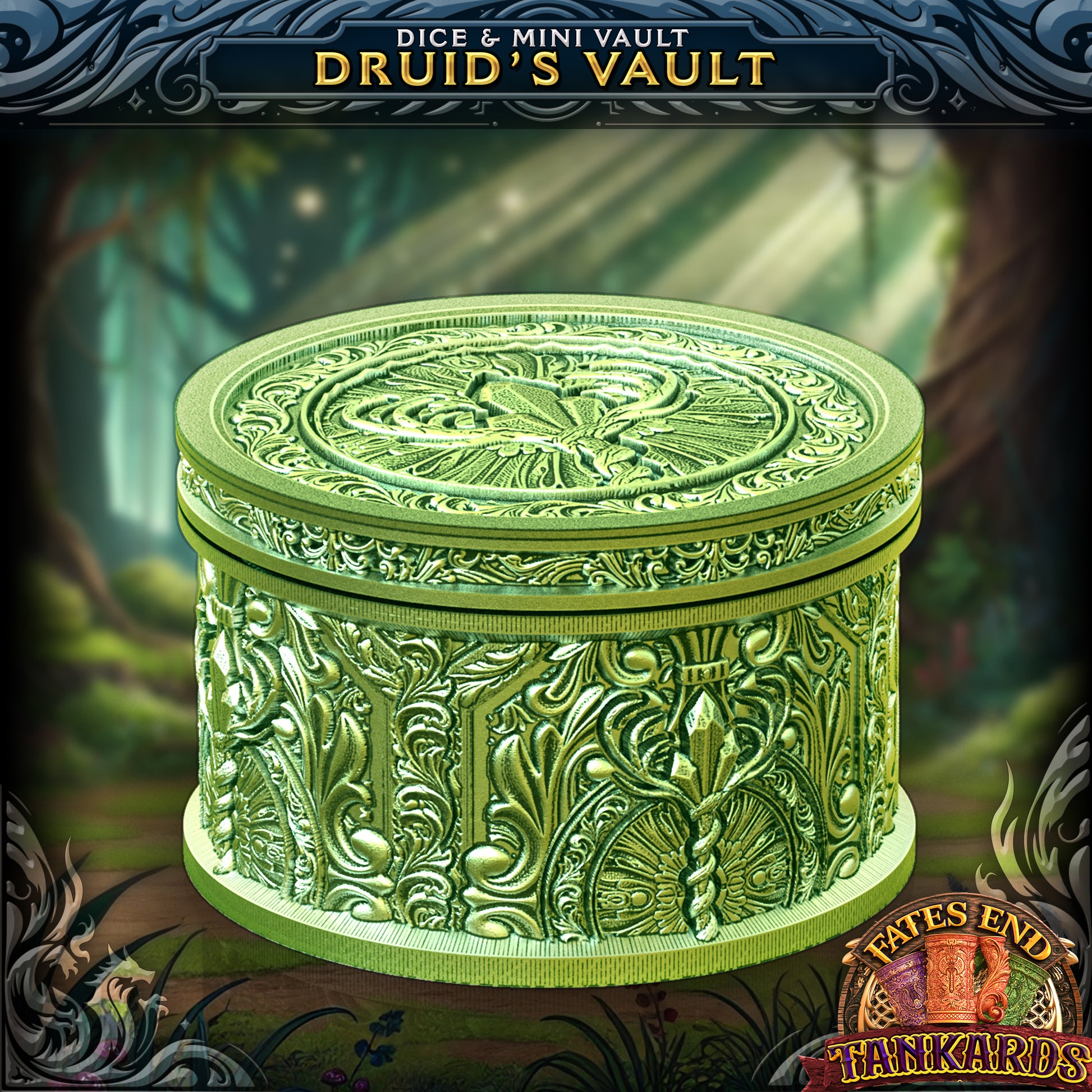 Druid Drink Cozy and Dice Vault
