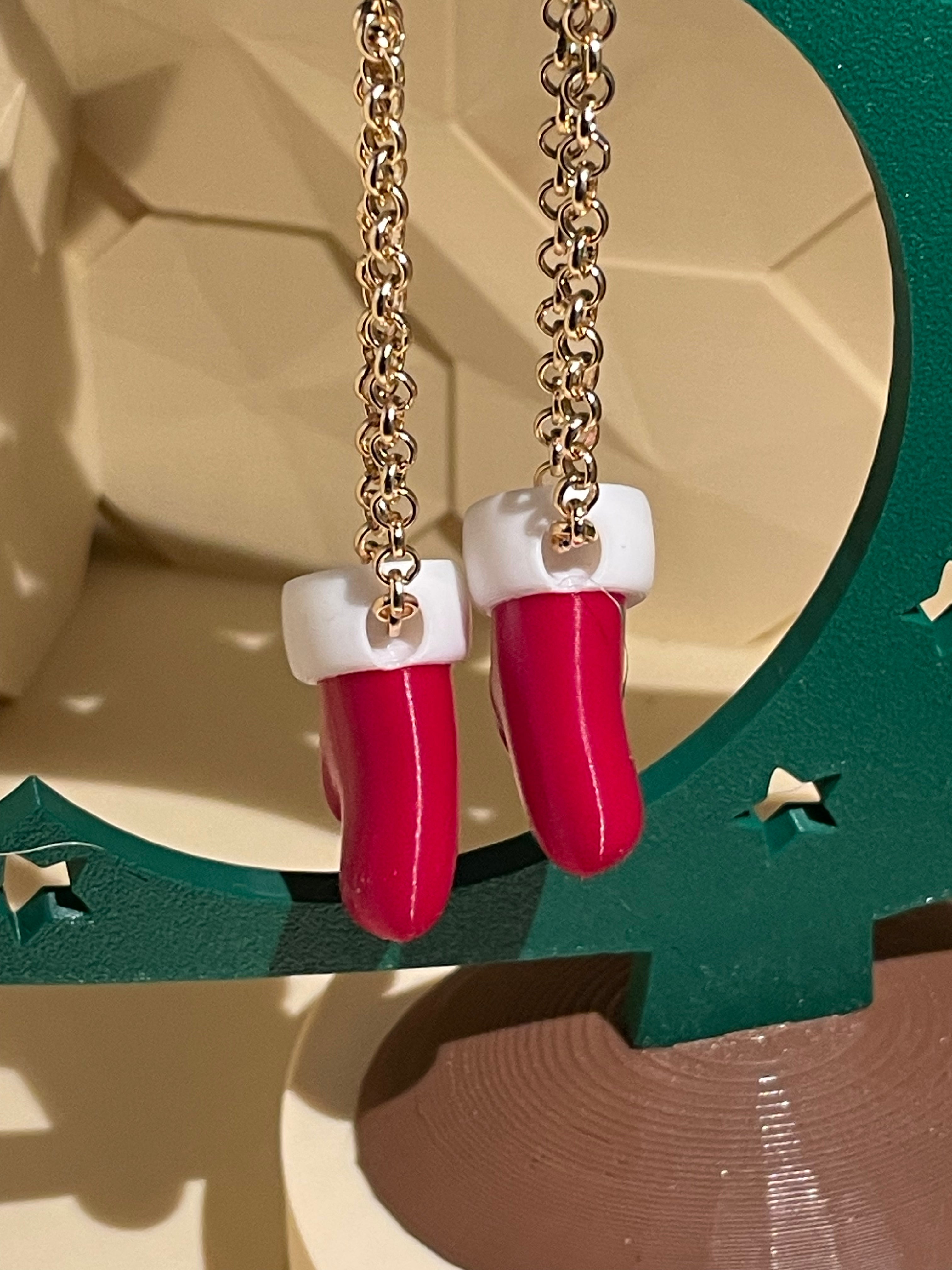 Santa Mitten Charm