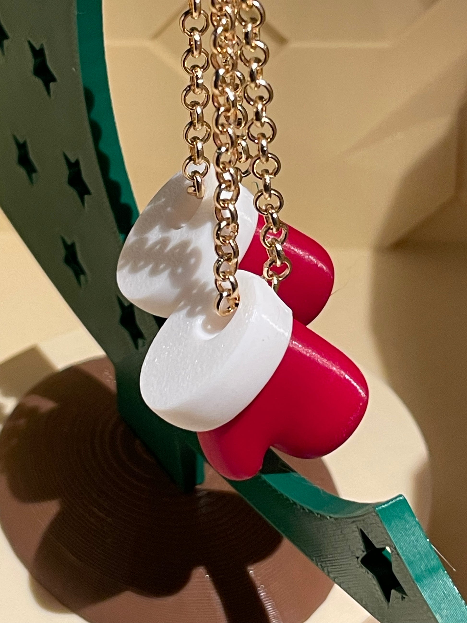 Santa Mitten Charm