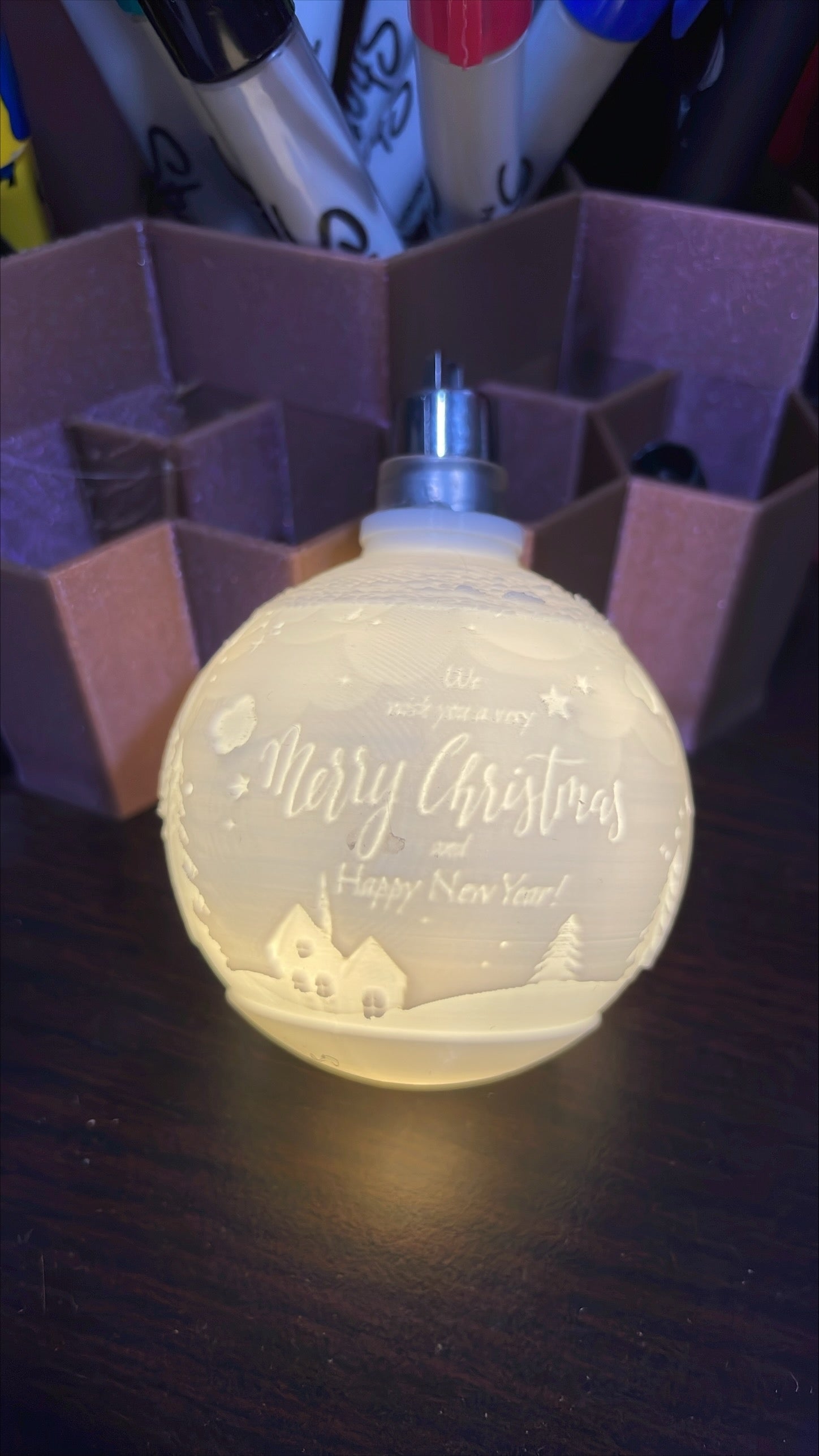 Lithopane Christmas Ornament