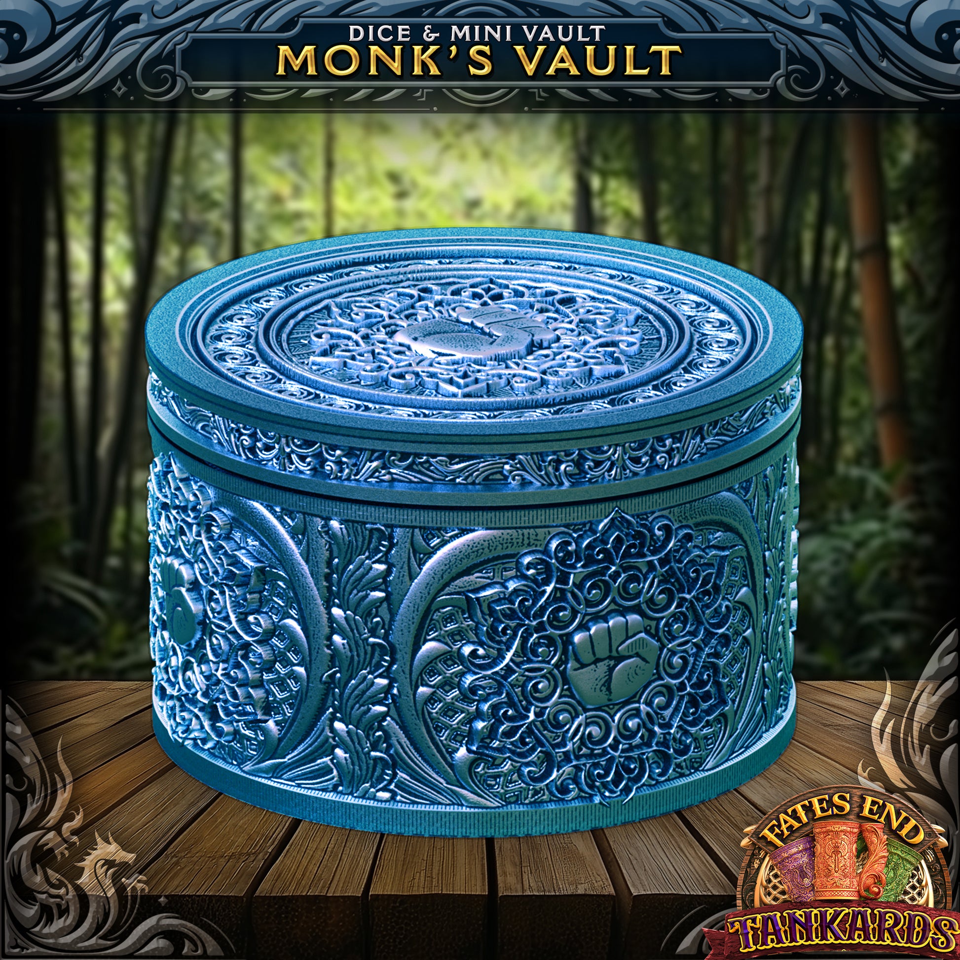 Monk Drink Cozy and Dice Vault