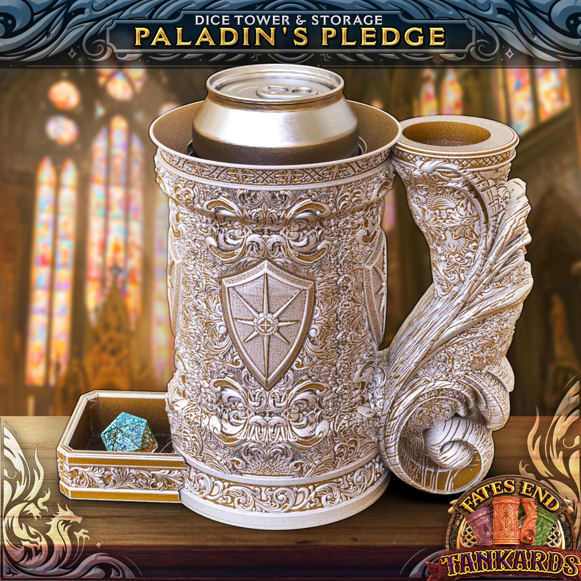 Paladin Drink Cozy and Dice Vault