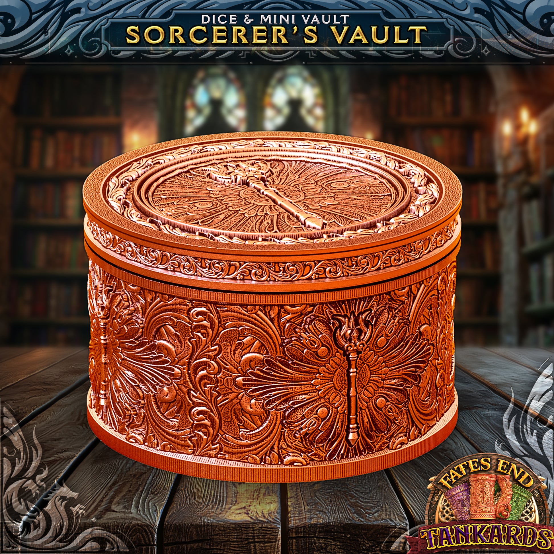 Sorcerer Drink Cozy and Dice Vault
