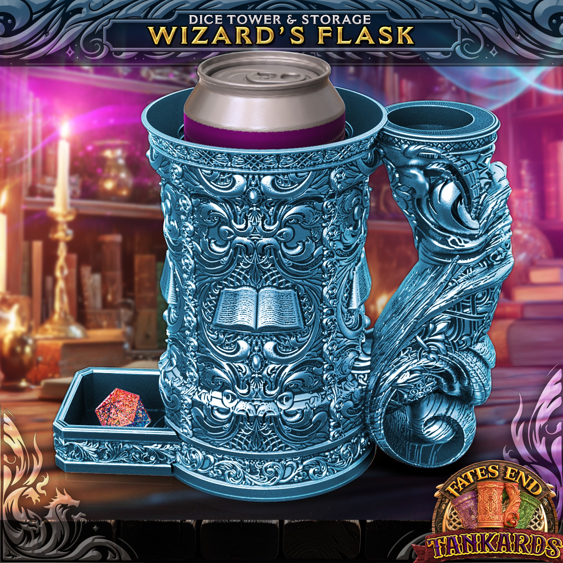 Wizard Drink Cozy and Dice Vault